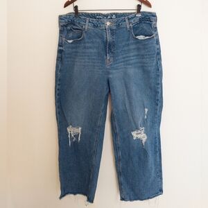 Old Navy Sky High Wide Leg Jeans Blue Size 18